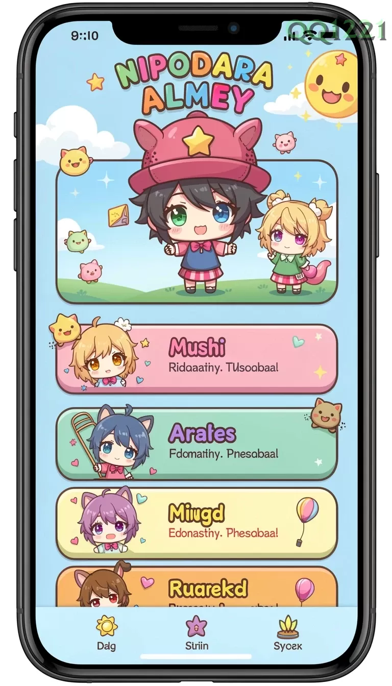 Cuplikan layar 55RP — menu navigasi