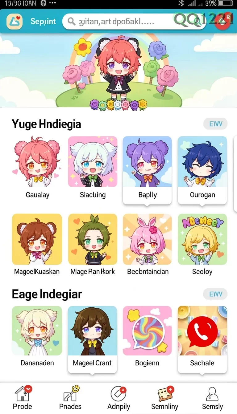 Cuplikan layar BIG77 — menu navigasi